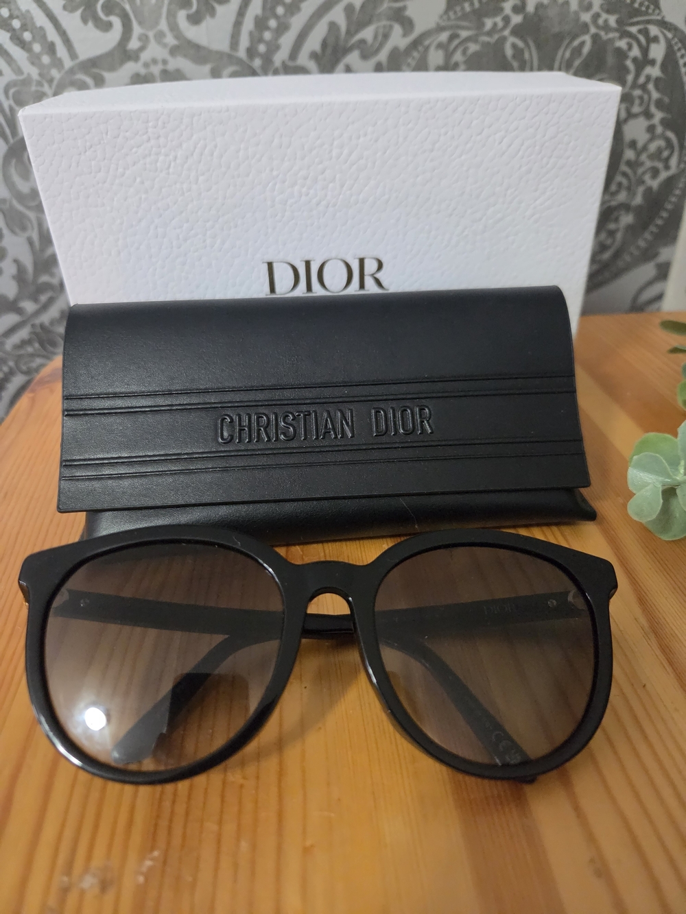 Christian Dior Black Cat Eye Sunglasses